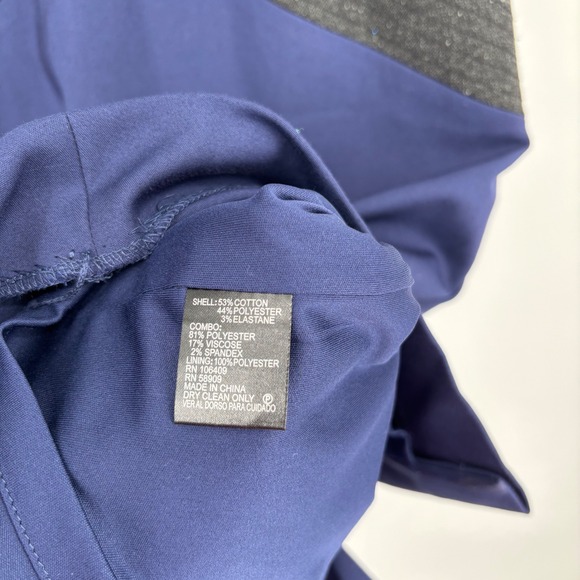 NWT Antonio Melani Sleeveless Shift Dress Sz 10 Bandage Navy Charcoal Retro 00s - Picture 4 of 16